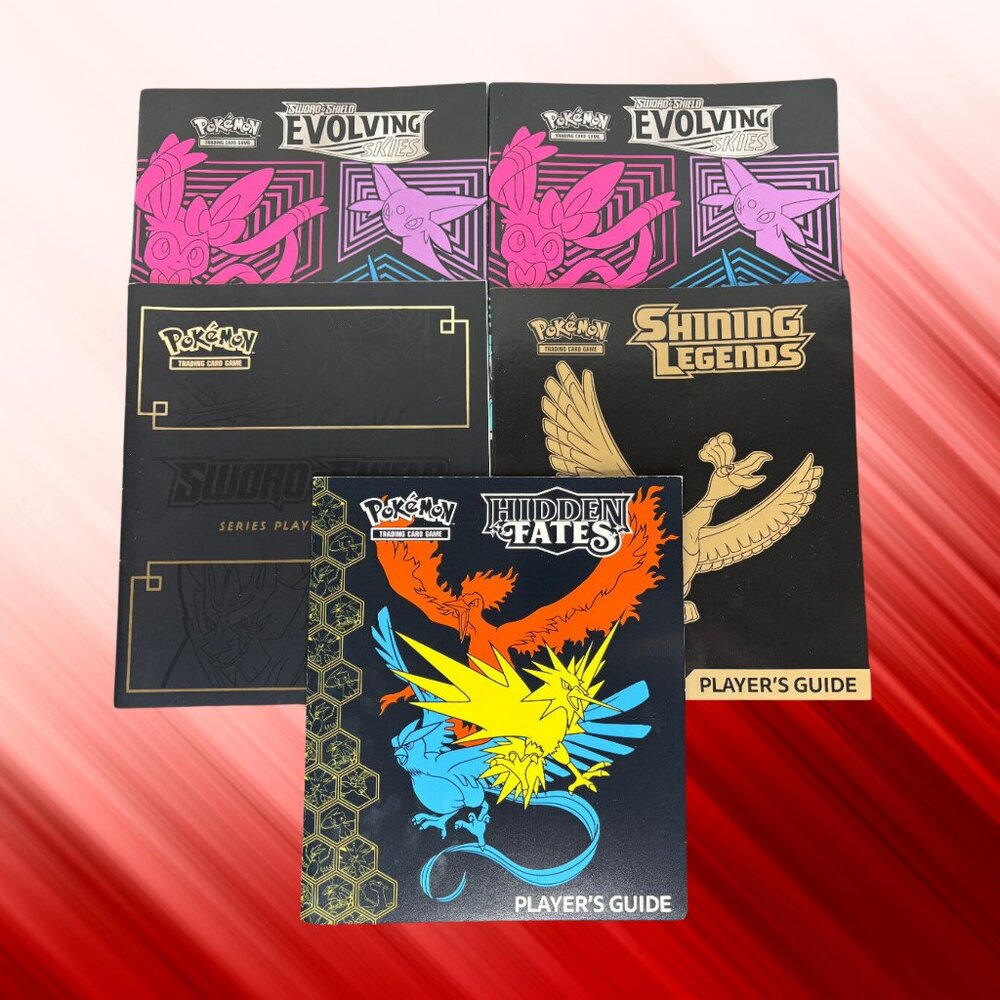 Lot of 5 Assorted Pokemon TCG Players' Guides